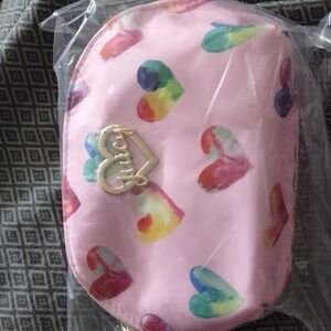 BNIP Juicy Couture Rainbow Hearts Cosmetic Bag